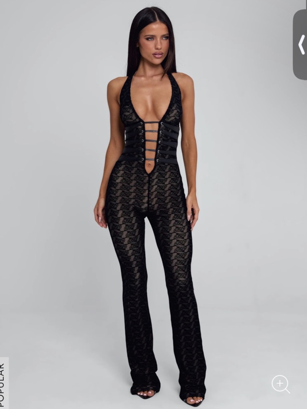 Outcast SAWYER JUMPSUIT BLACK BURNOUT XS